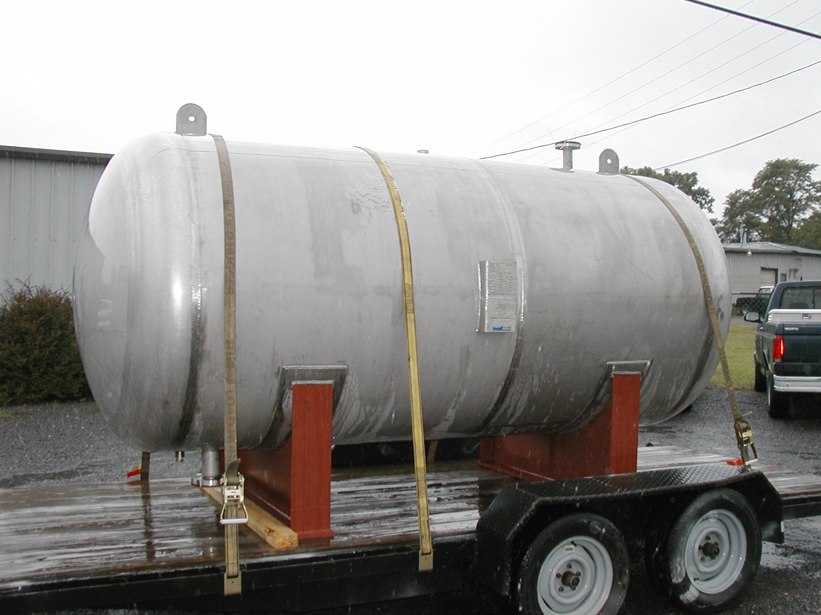 custom fabricated stainless steel surge tank